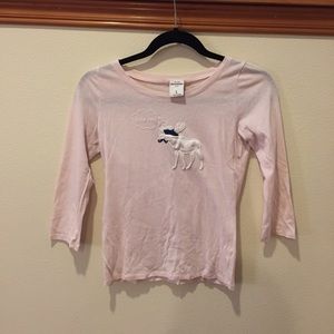 Pink 3/4 sleeve tee